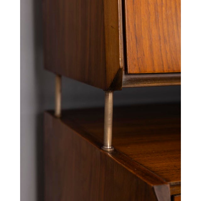 Vintage 1970s Teak Wood Sideboard Design by Barovero, 1960s For Sale - Image 13 of 18