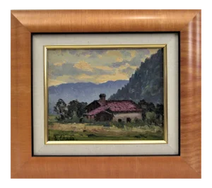 Florent Chade, Ferme aux Environs de Sallanches, Circa 1950