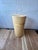 Wood Postmodern Cream Goatskin Clad Cylinder Pedestal or Column Karl Springer Style For Sale - Image 7 of 8