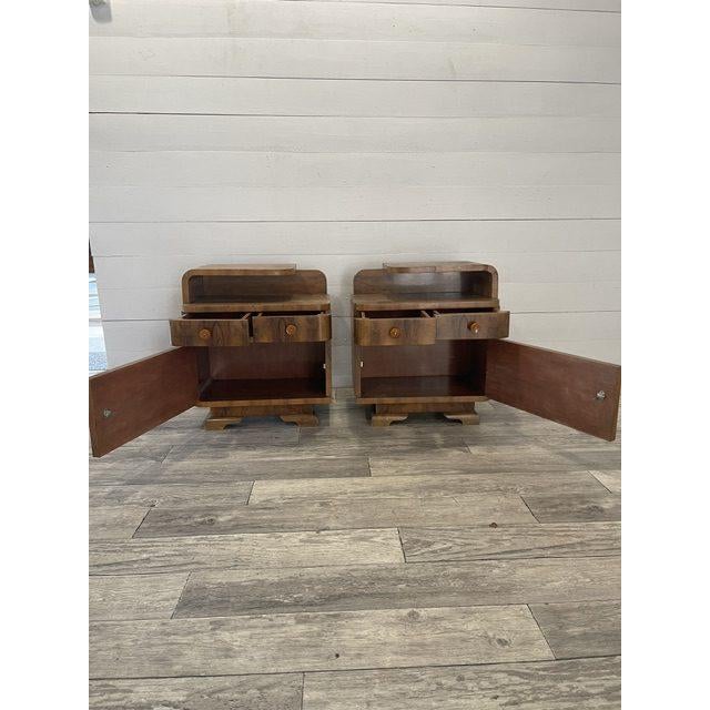 Vintage Art Deco End Tables by Halabala for U.P. Zavody in Brno, 1920, Set of 2 For Sale - Image 3 of 8