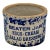 Unusual Antique American Blue Spongeware Decorated Kitchen Beater Jar - Circa Very Early 1900s For Sale