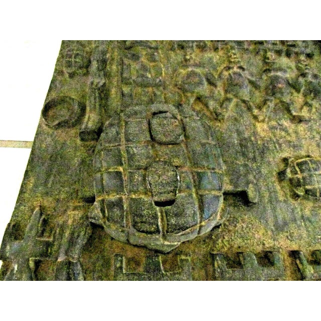 Vintage African Mali Tribal Dogon Wood Door For Sale - Image 10 of 13