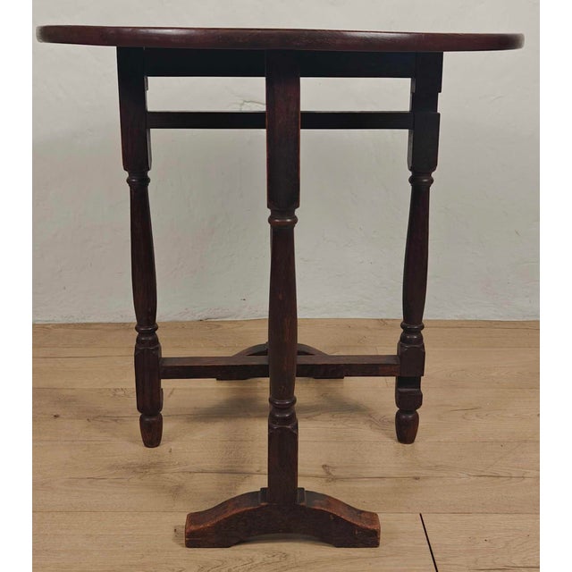 Victorian Tilt Top Table in Oak, 1900 For Sale - Image 12 of 14