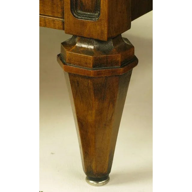 Brown Romweber Figured Walnut & Travertine Regency Night Stand. For Sale - Image 8 of 11