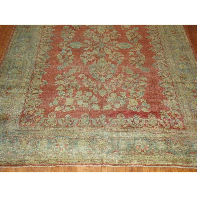 Early 20th Century Zabihi Collection Decorative Persian Sarouk Carpet - 9'1" x 12'5" For Sale - Image 10 of 10