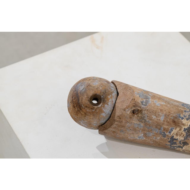 Forearms of a Dressed Saint, Early 20th Century, Pinewood, Set of 2 For Sale - Image 6 of 9
