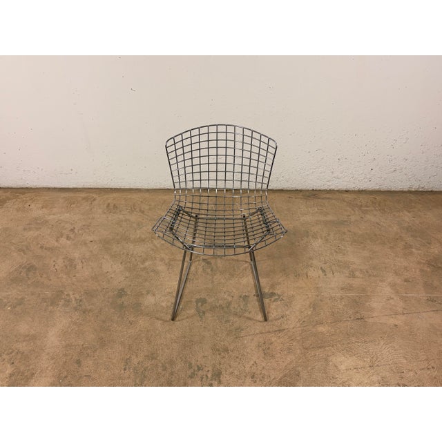 Bertoia Side Chair in Chrome by Harry Bertoia for Knoll International, 1980s For Sale - Image 9 of 14