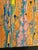 Abstract acrylic painting on paper using a combination of drip techniques with aboriginal-like dot making throughout....