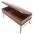 Vintage Hope Chest Storage Box on Metal Frame Box For Sale
