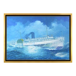 Mid 20th Century The Portland Steams Ahead, Wallace Randall For Sale