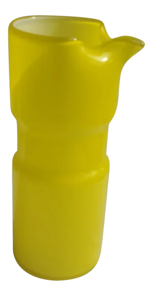 Mid Century Italian Yellow Cased Glass Pitcher