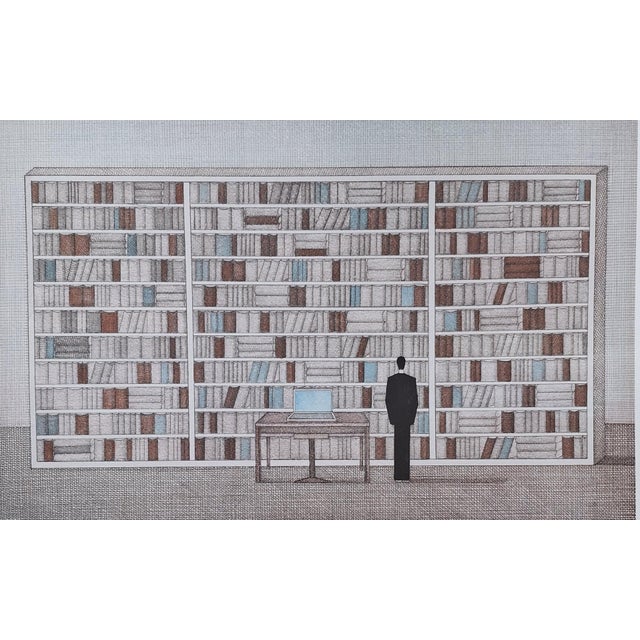 Early 21st Century Joanna Wiszniewska Domańska, Library of Words and Dreams, 2024, Etching & Paper For Sale - Image 5 of 5