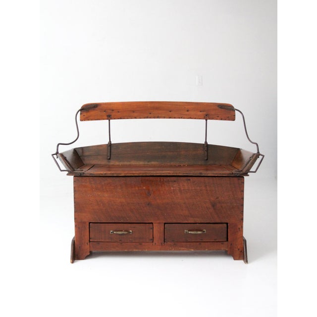 Antique Buggy Seat Storage Bench For Sale - Image 9 of 15
