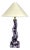 Postmodern French Zig Zag Faux Marble Table Lamp, 1980s For Sale