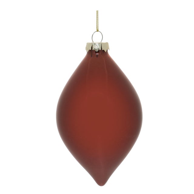Kenneth Ludwig Chicago Red Glass Ball Ornament (Set of 6) For Sale - Image 4 of 5