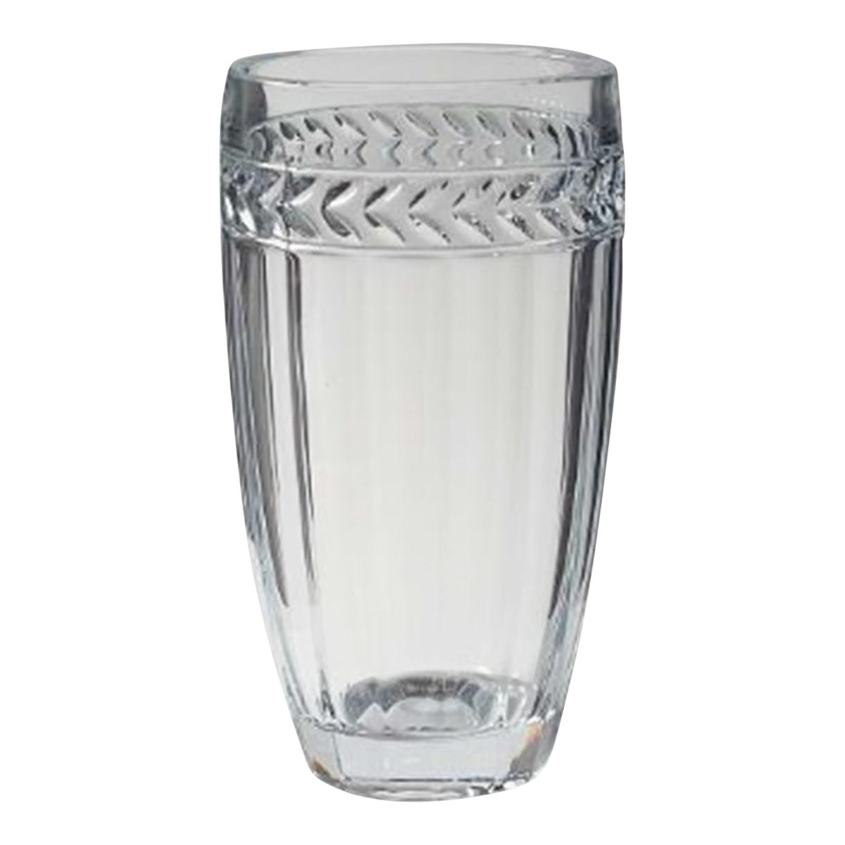 Villeroy & Boch Lead Crystal Faceted Vase Chairish