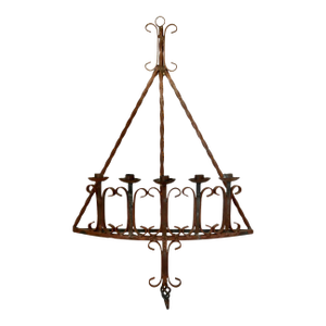 Early 20th Century California Wrought Iron Wall Candelabra