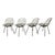 Set of Four Mid Century Modern Eames DKX Black Powder-Coated Wire Chairs, 1954 For Sale - Image 12 of 18