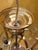 Late 20th Century Vintage Brass and Glass 3 Light Fixture For Sale - Image 5 of 7