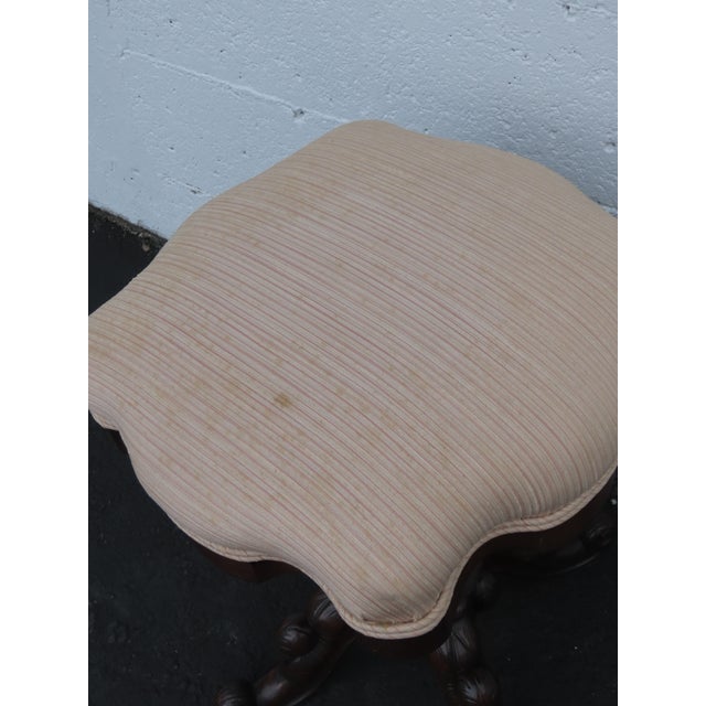 Empire Late 1800s Adjustable Swivel Piano Stool Ottoman 6414 For Sale - Image 12 of 13
