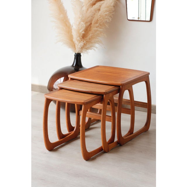 Vintage Teak Nesting Tables from Nathan, 1960s, Set of 3 For Sale - Image 6 of 18