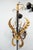 Mid 20th Century MCM Italian Style Tole and Carved Wood Sword Sconce For Sale - Image 5 of 6