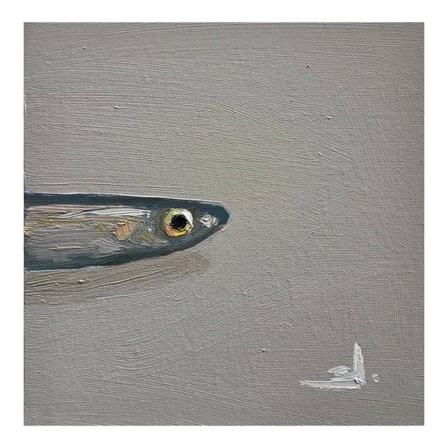 Anchovy Fish Oil Painting by Vivek Mandalia For Sale