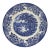 Vintage English Blue & White Transferware Broadhurst Staffordshire Ironstone Dinner Plates, Set of 3 For Sale