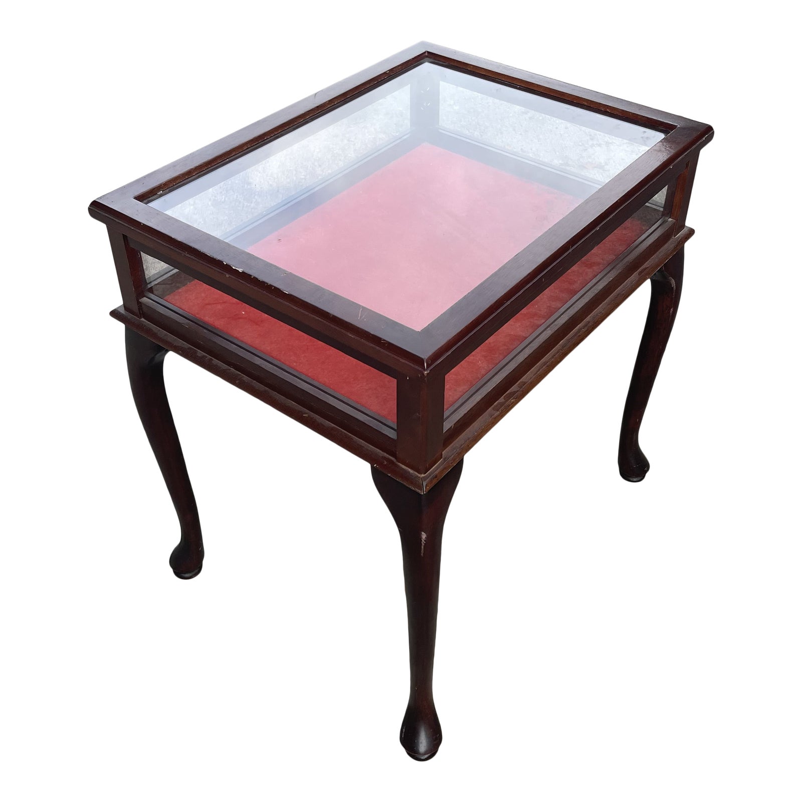 Vintage Curio Display Accent Table Chairish