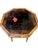 Antique Scorched Bamboo Chinoiserie Side Table With Hand-Painted Lacquer Top, Early 20th Century For Sale - Image 12 of 18