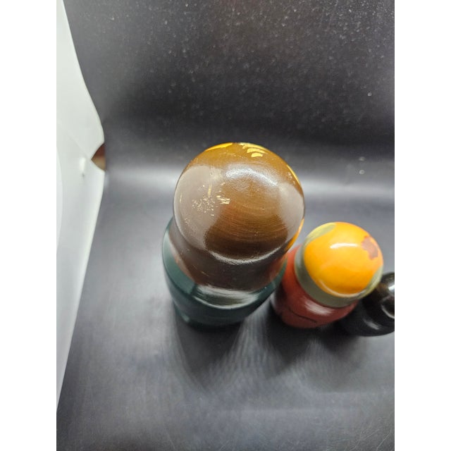 Wood Three (3) Pieces Politician Matryoshka Dolls For Sale - Image 7 of 10