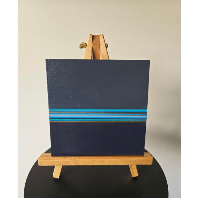 Blues Acrylic on wood · 6 x 6 inches Part of my Colorful Horizons Mini Series, Blues captures the quiet, expansive feeling...