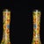 Yellow Vintage Pair of Cloisonne Enamel Vases - Yellow Floral Motif - 22.5cm For Sale - Image 8 of 9