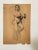 1940s 1940s Peter Sobaki Charcoal on Paper Black Female Nude Drawing For Sale - Image 5 of 7