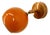 Adjustable Sconce with Orange Metal Dome For Sale