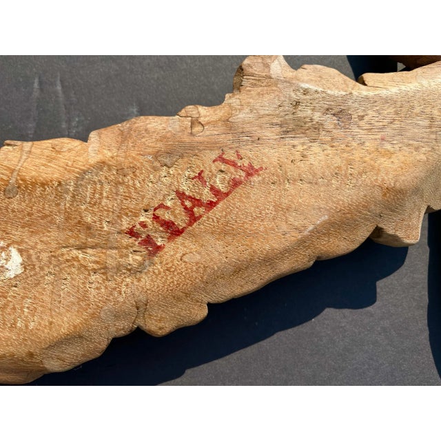 Late 20th Century Polychromed Classical Styled Carved Garland or Festoon For Sale - Image 11 of 12