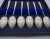 Art Deco Sterling Silver Enamel Spoon Set From Henry James Hulbert For Sale - Image 4 of 12