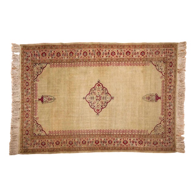 Antique Tabriz Hadjalili Rug For Sale