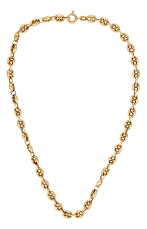 Vintage 14k Yellow Gold Mariners Link Necklace