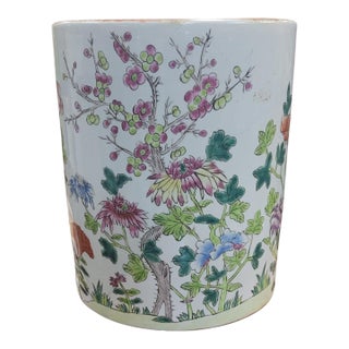 19th Century Chinese Porcelain Brush Holder For Sale