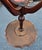 George III Mahogany Bookmatched Pedestal Quadfeet Tea Table For Sale - Image 4 of 5