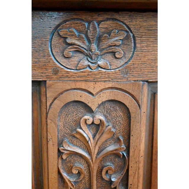 Wood Small Renaissance Oak Chest, Early 1900s For Sale - Image 7 of 18
