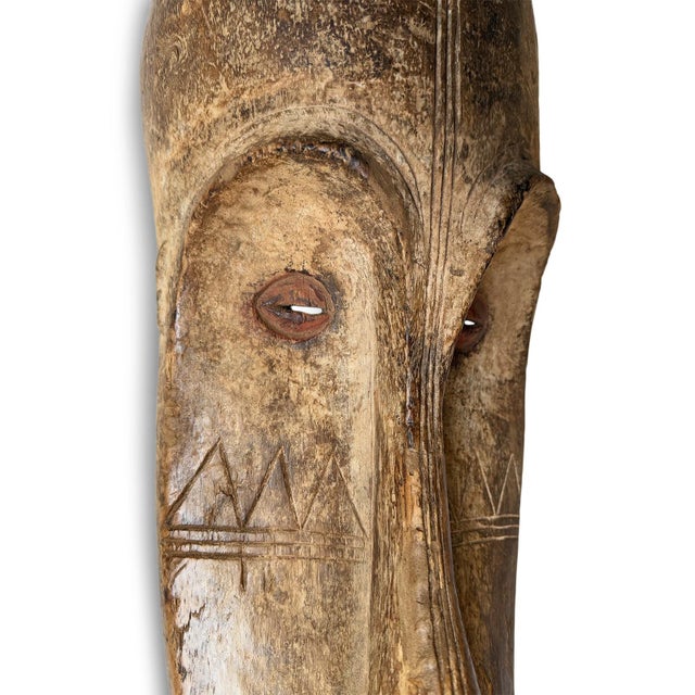 Antique Ngil Fang Tribal Gabon Mask on Stand For Sale - Image 14 of 17