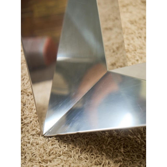 Black Mid 20th Century Italian Large Oval Table Cattellan Black Marble Steel For Sale - Image 8 of 10
