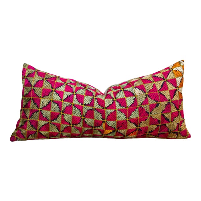 Antique Imani Sindh Silk Pillow For Sale