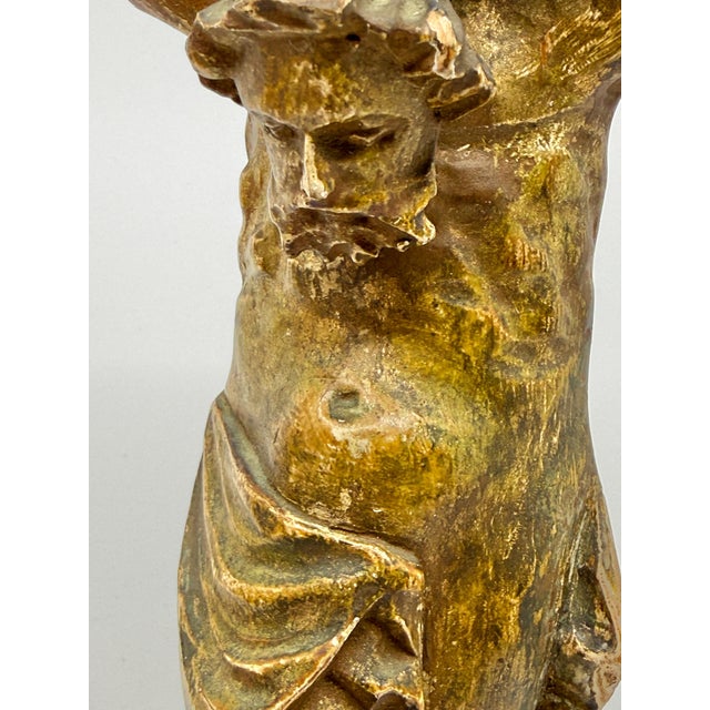 Northern Italian Carved Wood & Gessoed Atlas with Celestial Globe Circa 1800 For Sale - Image 13 of 18