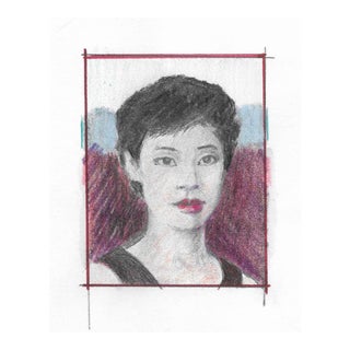 Charles Dudley Portrait of Lady Pastel For Sale