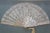 Antique Victorian Mother of Pearl Lace Folding Fan Shadow Box Display 28" For Sale - Image 6 of 13
