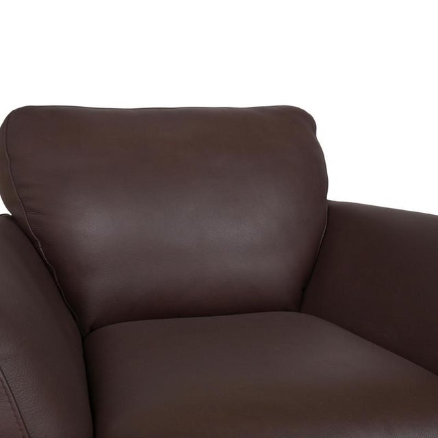 A399 Lounge Chair in Dark Brown Leather from Natuzzi Editions For Sale - Image 4 of 14