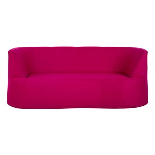 Powder 2-Seater Sofa in Magenta Fabric from Brühl For Sale